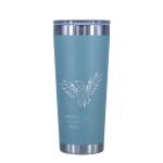 AqwaDrop 22oz Tapered Tumbler -Eagle